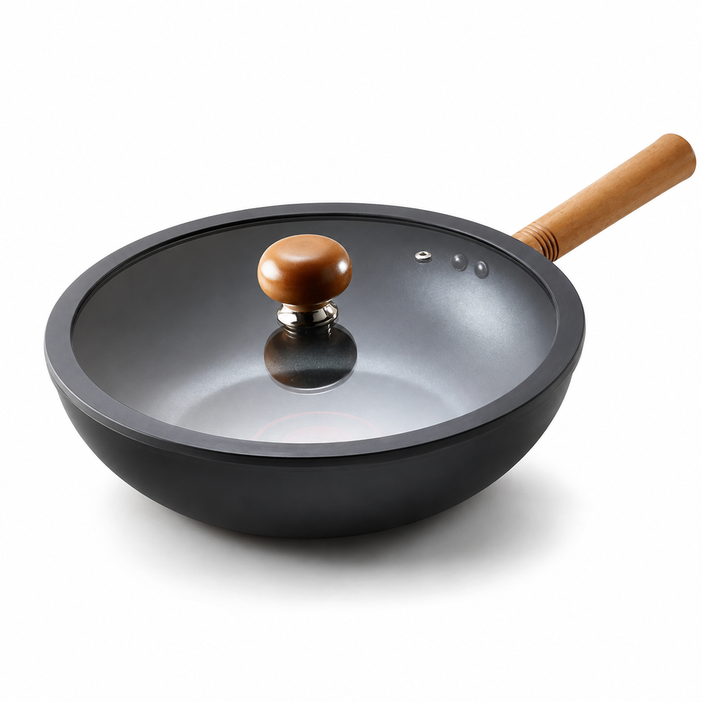 Wok Antiadhésif à Revêtement Titane - Wokora