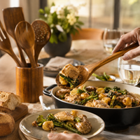 Set de 9 Cuillères en Bois pour Cuisine | Wokora