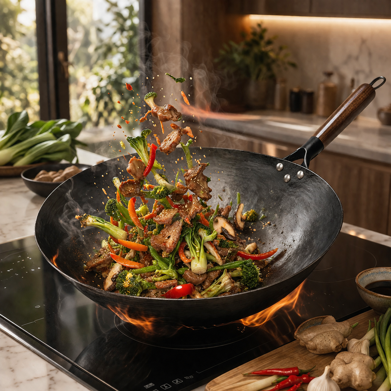 Wok en fonte - Wokora