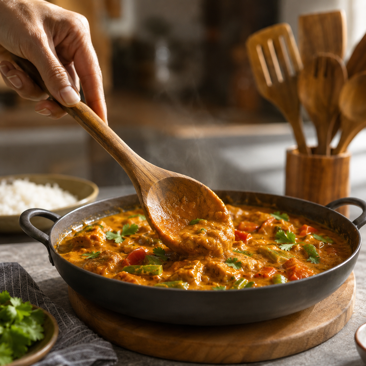Set de 9 Cuillères en Bois pour Cuisine | Wokora