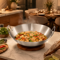 Wok Inox Sans Revêtement – Double Poignée | Wokora