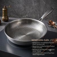 Wok Titane Wokora compatible induction