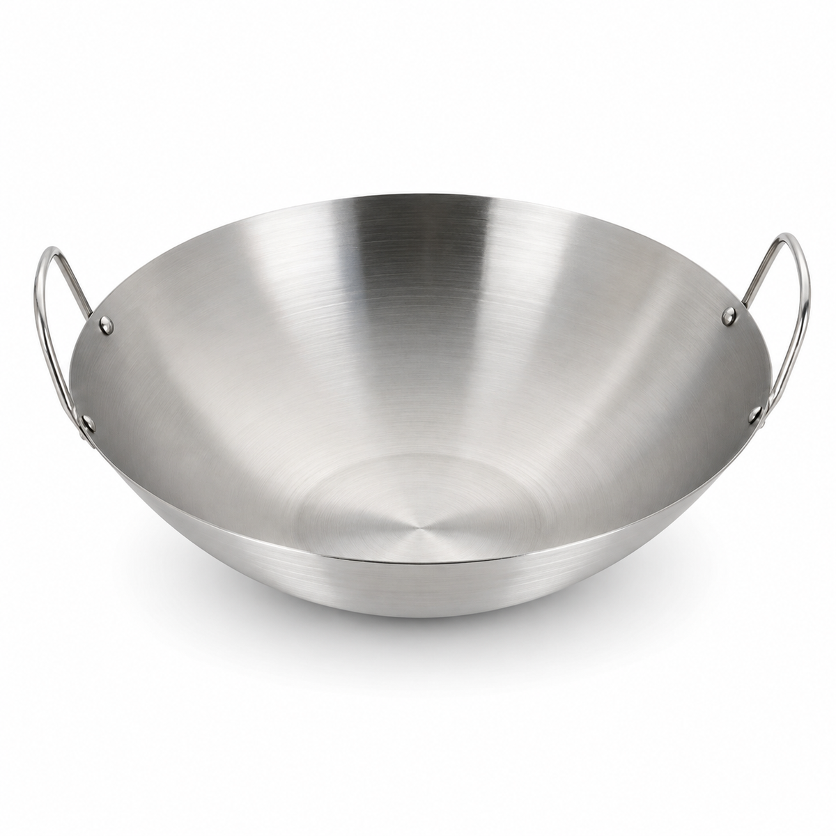 Wok Inox Sans Revêtement – Double Poignée | Wokora