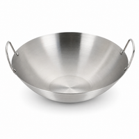 Wok Inox Sans Revêtement – Double Poignée | Wokora