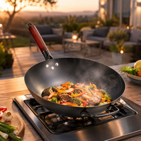 Wok en fonte brut traditionnel - Wokora